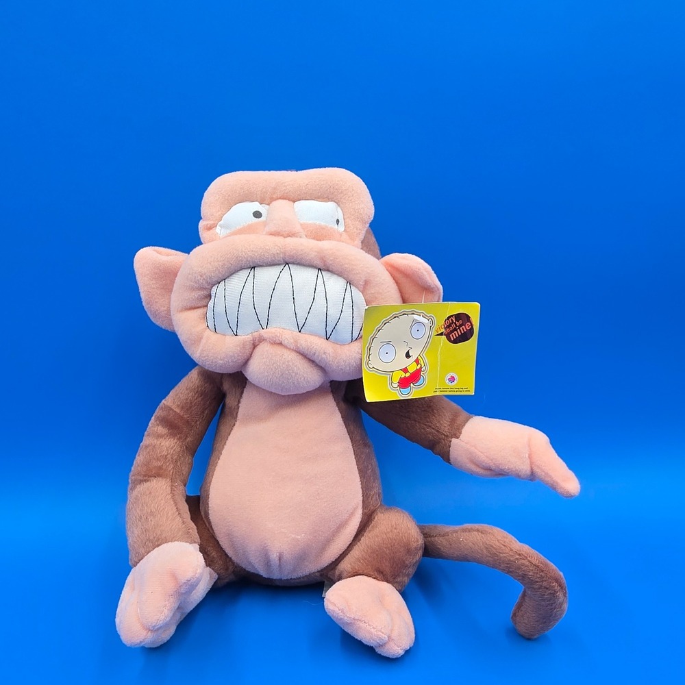 Family Guy Evil‎ Monkey Plush 2006 Nanco Stuffed Animal Toy with Tags Vintage